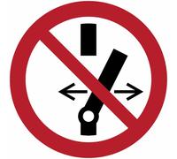 Cartelli di divieto ISO 7010 "Non alterare lo stato dell’interruttore" - P031