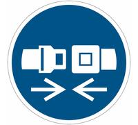 Cartelli di obbligo ISO 7010 "Agganciare la cintura di sicurezza" - M020