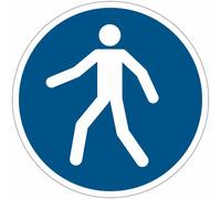 Cartelli di obbligo ISO 7010 "Passaggio obbligatorio" - M024