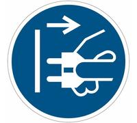 Cartelli di obbligo ISO 7010 "Staccare la spina dalla presa" M006