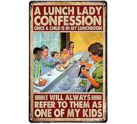 Cartelli in latta, decorazione da parete per bar, la confessione di una signora del pranzo, una volta che un bambino è nella mia sala da pranzo, poster in latta, per interni ed esterni, casa, bar, ca