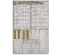 Cartelli in metallo con infografica sulla saggezza dell'ukulele, decorazioni da parete per la sala musica, poster in latta sulla conoscenza dell'ukulele, targhe decorative per la casa in stile fattor