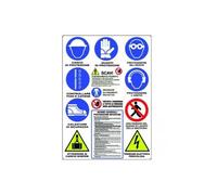 CARTELLI P/CANTIERI-SCAVI 12 SIMBOLI POLIONDA