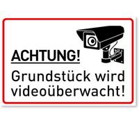 Cartelli Per Videosorveglianza,Cartello Area Videosorvegliata Per Motivi Di Sicurezza - 20cm X 30cm In Pvc - Videosorveglianza Resistente All'Acqua E Ai Raggi Uv Per Casa, Attività All'Aperto