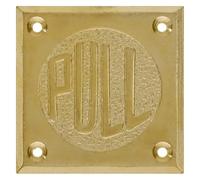 Cartelli Push Pull in Ottone for Porte in Legno 6,5x6,5 cm(Pull)