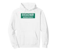 Cartelli stradali di New York Broadway Jackson Heights Felpa con Cappuccio