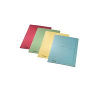 Cartellina 3 lembi con stampa - 295 gr - 25x35 cm - rosso - Esselte - conf. 25 p