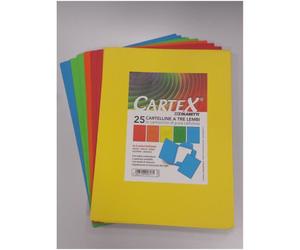 Cartellina a 3 lembi Blasetti Cartex 25x conf. 25 pz - 615