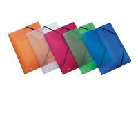 Cartellina a 3 lembi con elastico FAVORI espandibile 0-3 cm trasp. - 400116645