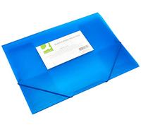 Cartellina a 3 lembi Q-Connect A4 ppl dorso espandibile 0-3 cm blu - KF02312