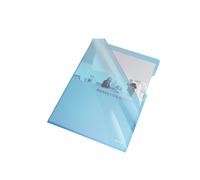 Esselte Buste L PVC Cristal, per Archiviare e Conservare Documenti in Formato A4, Confezione da 25 Buste Blu Trasparenti, 55435