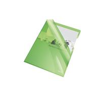 Cartellina a L - A4 - PVC - liscio pesante - verde cristallo - Esselte - conf. 2