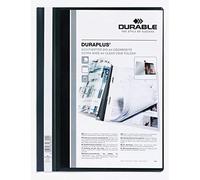 Durable Duraplus Carpeta de Fastener - Para Formato A4+ - Compartimento Interior - Tapa Posterior de Color Negro