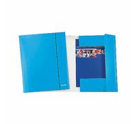 Cartellina C/Elastico Wow Blu Metal 25X35Cm Cf 5 Pz