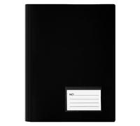 Cartellina per presentazioni A4, 110 tasche, con buste in plastica, cartelle per presentazioni (1 confezione, nero)