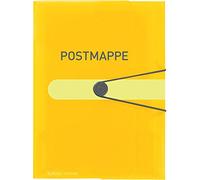 Cartellina portadocumenti con elastico, formato A4, in polipropilene, colore giallo trasparente, per una facile organizzazione