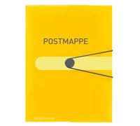 Cartellina portadocumenti con elastico, formato A4, in polipropilene, colore giallo trasparente, per una facile organizzazione