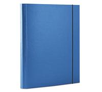 Cartellina portadocumenti con elastico Office PRODUCTS PP A4/30 3 alette blu/tipo ala/tipo con elastico/cartone/pp/impiallacciatura-unilaterale/colore blu/formato A4