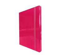 Cartellina Portadocumenti con Elastico Piatto 5 Pezzi Dorso 3cm Cartellina 3 Lembi Rigida con Elastico in Cartone Plastificato Lucido per Ufficio, Scuola o Studio Made in Italy Azalea