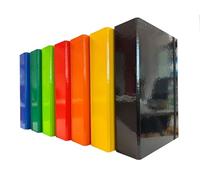 Cartellina Portadocumenti con Elastico Piatto 7 Pezzi Dorso 8cm Cartellina 3 Lembi Rigida con Elastico in Cartone Plastificato Lucido per Ufficio, Scuola o Studio Made in Italy Colori Assortiti