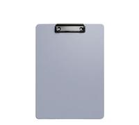 Cartellina Rigida Con Pinza Cartella portadocumenti A4, blocco for appunti, fermacarte, organizer for documenti di prova, materiale scolastico, cancelleria for ufficio(GRAY)