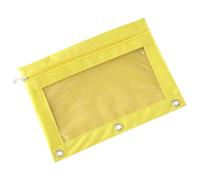 Cartellina trasparente in PVC B5 con tre anelli e tessuto Oxford rinforzato, impermeabile, ufficio e materiale scolastico, in PVC trasparente