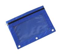 Cartellina trasparente in PVC B5 con tre anelli e tessuto Oxford rinforzato, impermeabile, ufficio e materiale scolastico, in PVC trasparente