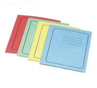 25 CARTELLINE 3 LEMBI 25x35cm AZZURRO CARTONCINO 295gr c/stampa