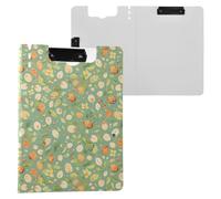 Cartelline portablocco pieghevoli con fogli verdi formato A4 con padfolio orizzontale e verticale doppie clip per scuola con copertina rigida