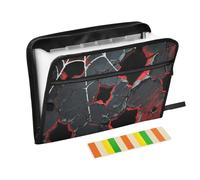 Cartelline portadocumenti espandibili con ragnatela bianca gotica, 13 tasche, formato A4, con chiusura a cerniera per espandere cartelle di file sospese