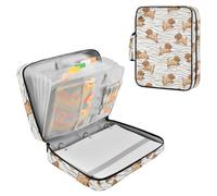 Cartelline portadocumenti larghe 7 tasche formato A4 con cerniera | Cartella organizer per documenti, per affari, carpetas de, carino, cartone animato, cuccioli, cani, zebre, strisce