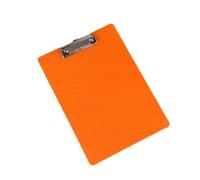Cartelline trasparenti in plastica, Appunti A4 da 3 pezzi con clip multicolore(Orange)