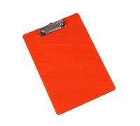 Cartelline trasparenti in plastica, Appunti A4 da 3 pezzi con clip multicolore(Red)