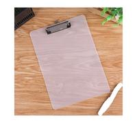 Cartelline trasparenti in plastica, Appunti A4 da 3 pezzi con clip multicolore(Transparent)