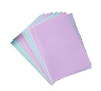 Cartelline trasparenti in plastica, Cartelle for progetti con buste for documenti A4 a forma di L in materiale PP da 24 pezzi, multicolori(Mixed)