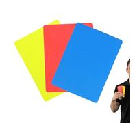 Cartellini E Giallo Per Il Calcio 3 Pezzi Per Il Giudizio Ad Alta
