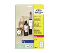 Cartellini micro-perforati Avery in cart in conf. da 120 pz Ø60 mm - T2004-10