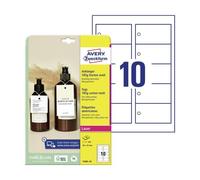 Cartellini rettangolari micro-perforati conf. da 100 pz 90x50 mm - L9003-10
