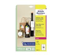 Cartellini stampabili con bordi lisci bianchi 90x50mm 10fg (10cart/fg) Avery