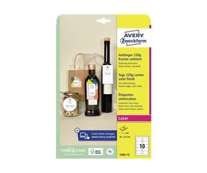 Cartellini rettangolari micro-perforati pz 90x50 mm con angoli tagliati T2002-10