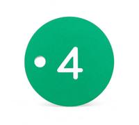 Cartellino Numerato da Appendere, Verde con scritte bianche | Numerazione personalizzata, Cartellino identificativo, Identificazione armietti, Per amministratori