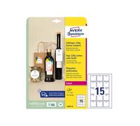 Cartellino stampabile - in cartoncino - con bordi lisci - laser - 50 x 50 mm - 1