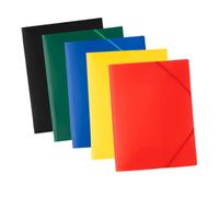Cartellla 3 lembi con elastico angolare ECO - 24 x 32 cm - PP - conf. da 20 pz