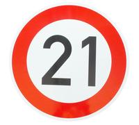 Cartello 21 Compleanno Con Doppio T. Cartello Compleanno Segnale Stradale