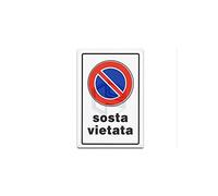 cartello 30x20 sosta vietata