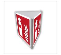 Cartello 3D estintore 100x100 Cartello spaziale per montaggio a parete