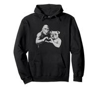 Cartello a forma di cuore con scritta «Bulldog Bigfoot Sasquatch» in lingua inglese Dog Lover Felpa con Cappuccio