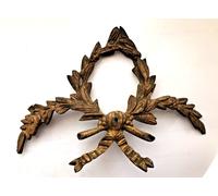 Cartello a pendolo con frontone bronzo o ottone antico francese Louis N 16