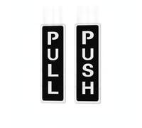 Cartello Adesivo Push Pull | In Acrilico, Segnaletica Porte Moderno, Per Ambienti Domestici, E Commerciali, Per Uffici E Negozi