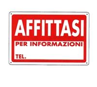 CARTELLO AFFITTASI 30x 20 PLASTICA [TARGOTIMBRI ]